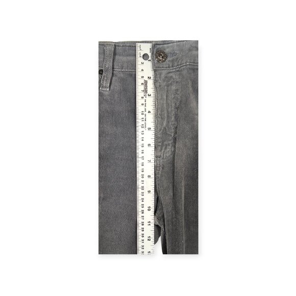 Adriano Goldschmied Mari High-Rise Straight Corduroy Pants Womens Size 28R Gray - Picture 5 of 13